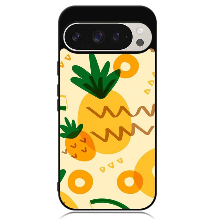 Tropical pineapple fruit pattern Google Pixel 9 | Pixel 9 Pro Case OV10739