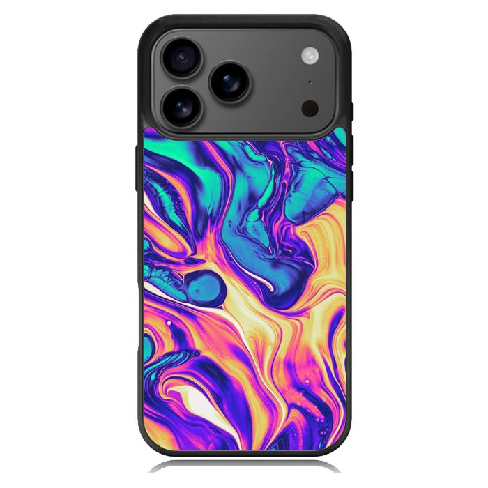 Swirl Paint Blue and Yellow Samsung Galaxy S26 Ultra Case OV10837