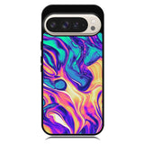 Swirl Paint Blue and Yellow Google Pixel 10 Pro XL Case OV10837
