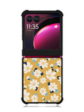 Cute white flowers seamless pattern Motorola Moto Razr Plus 2023 , Moto Razr+ 2023 Case OV10922