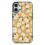 Cute white flowers seamless pattern iPhone 16 Plus Case QC10922