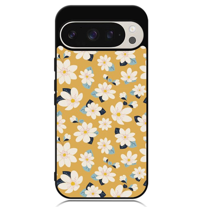 Cute white flowers seamless pattern Google Pixel 9 Pro XL Case OV10922