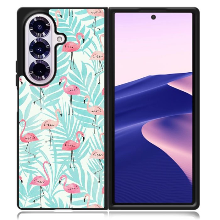 Flamingo Pattern Tropical Samsung Galaxy Z Fold 7 Case OV10856