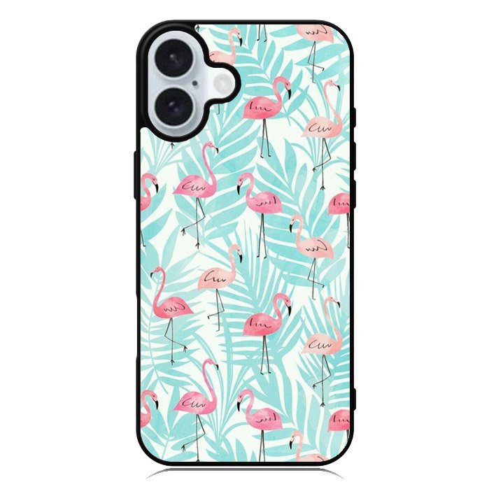 Flamingo Pattern Tropical iPhone 16 Plus Case QC10856