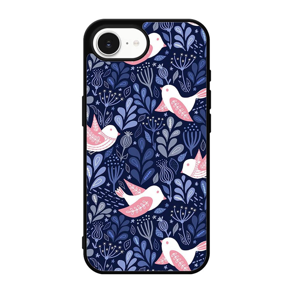 Bird Flower Pattern iPhone 17e Case QC10906