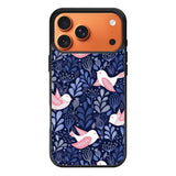 Bird Flower Pattern iPhone 17 Pro Case QC10906