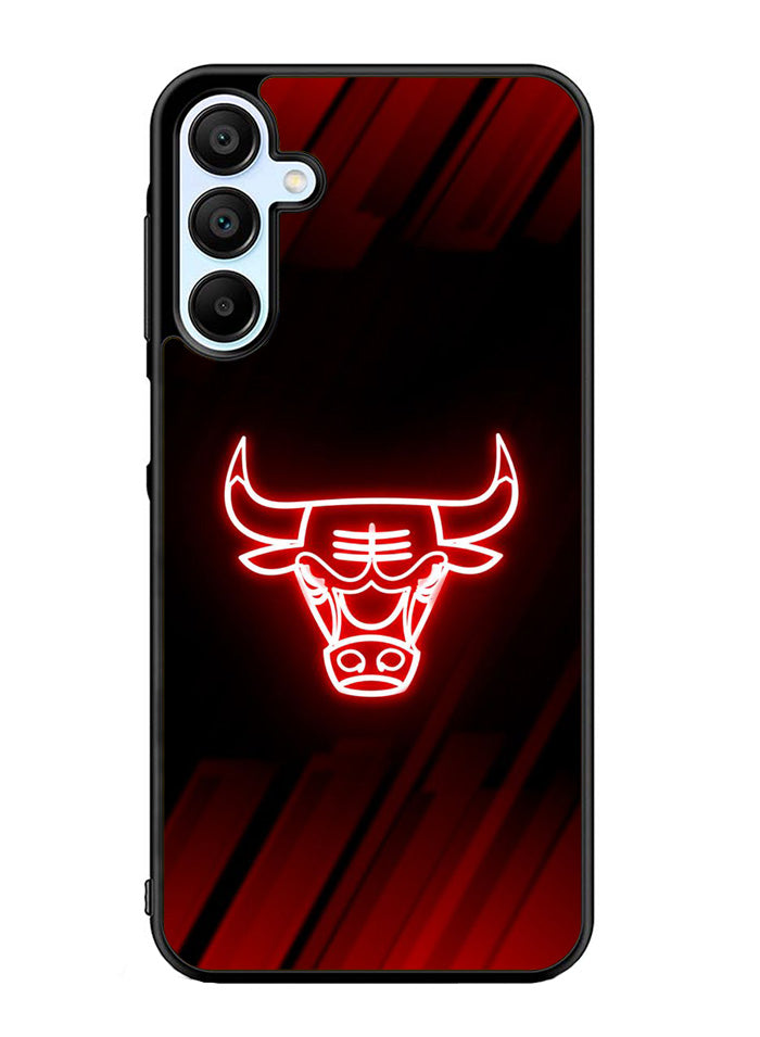Chicago Bulls NBA Neon Logo Samsung Galaxy A15 5G Case OV10683