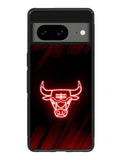 Chicago Bulls NBA Neon Logo Google Pixel 8A Case QC10683