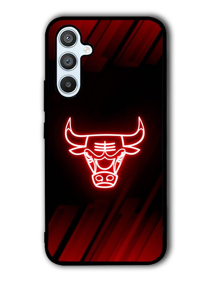 Chicago Bulls NBA Neon Logo Samsung Galaxy A54 5G Case OV10683