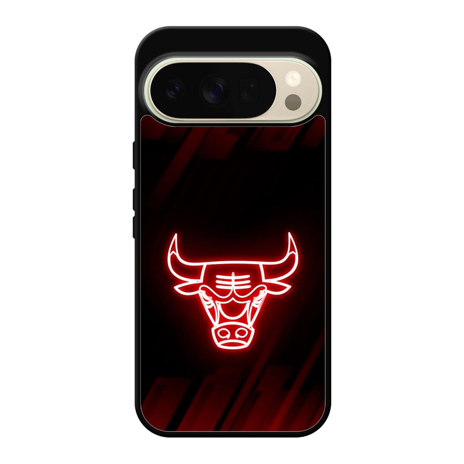 Chicago Bulls NBA Neon Logo Google Pixel 10 Pro XL Case QC10683