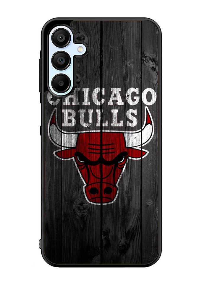 Chicago Bulls Wood Background Samsung Galaxy A35 5G Case OV10688