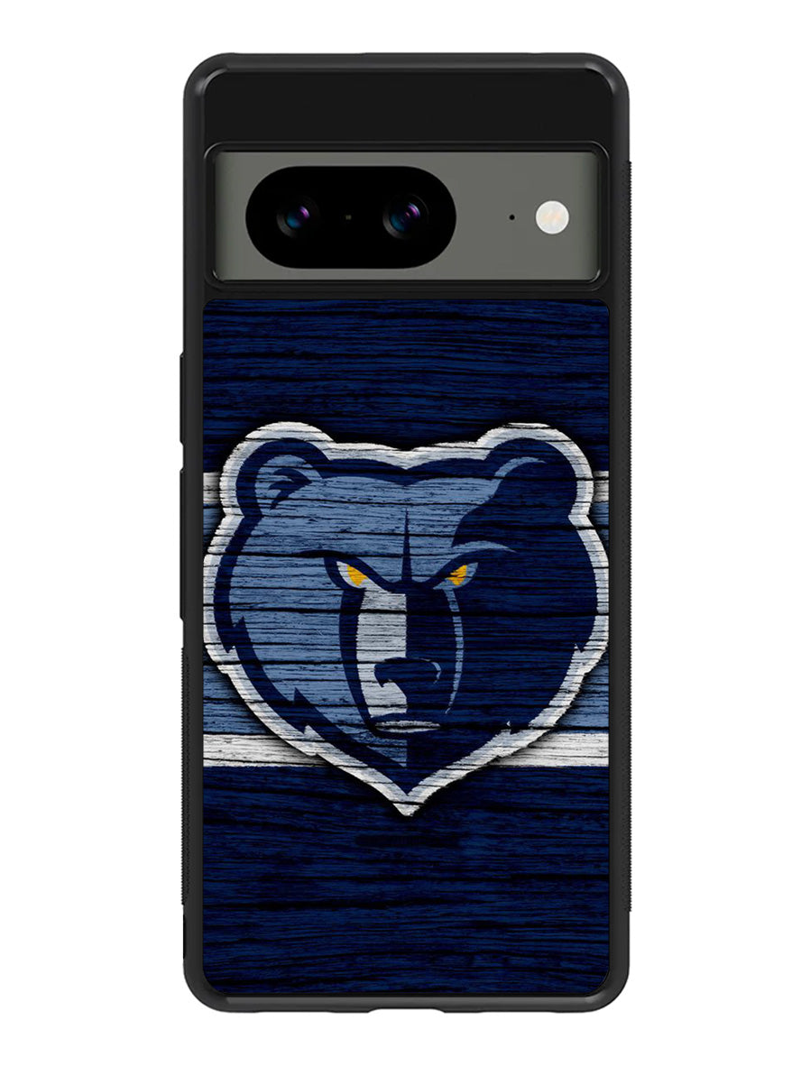 Memphis Grizzlies Wood Logo Google Pixel 8A Case QC10492
