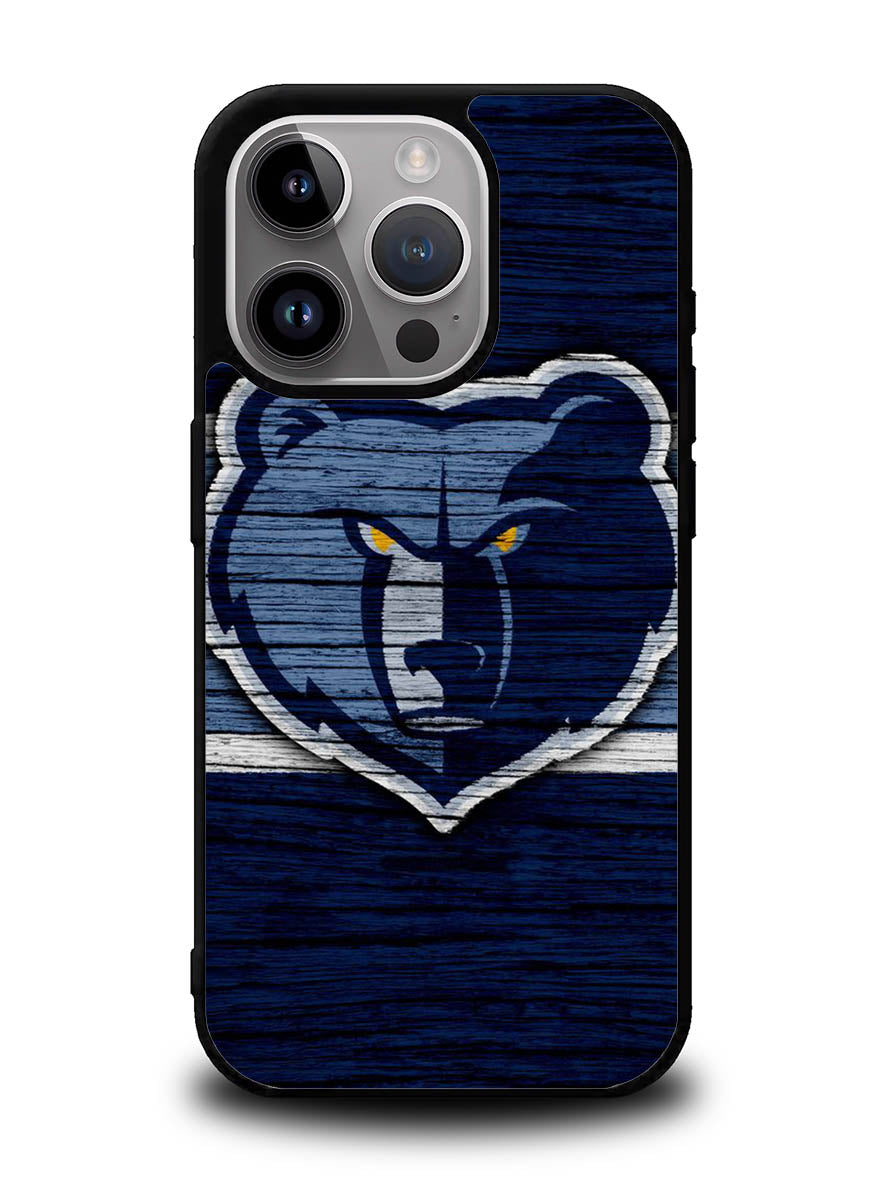 Memphis Grizzlies Wood Logo iPhone 15 Pro Case OV10492