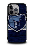 Memphis Grizzlies Wood Logo iPhone 15 Pro Case OV10492
