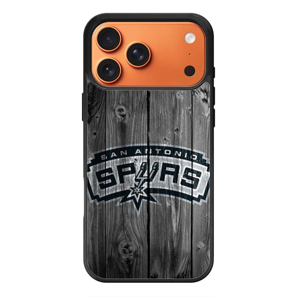 San Antonio Spurs Wood Logo iPhone 17 Pro Case QC10417