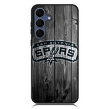 San Antonio Spurs Wood Logo Samsung Galaxy S25 FE Case OV10417