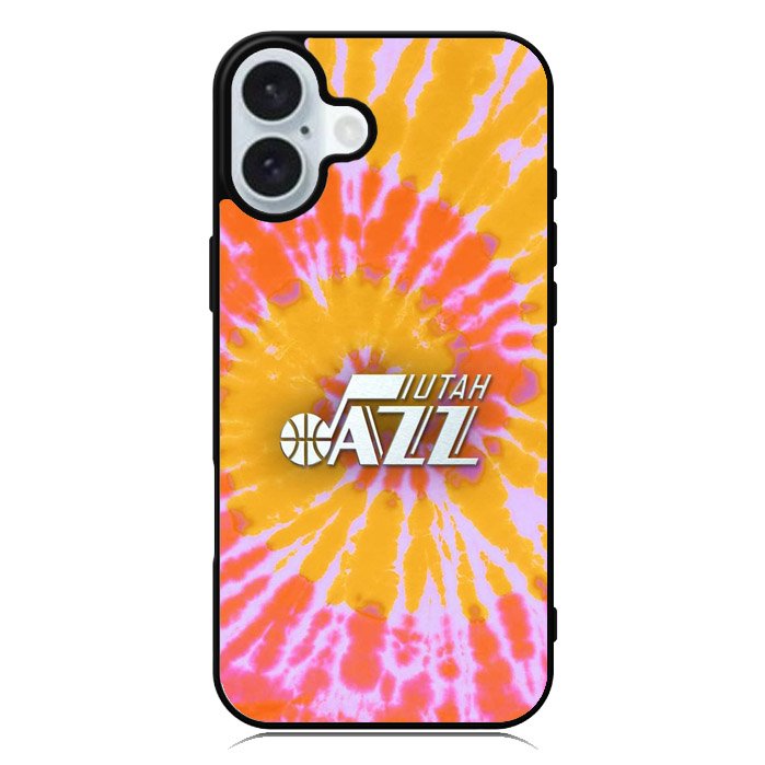 Uta Jazz Tie Dye Style Logo iPhone 16 Case QC10464