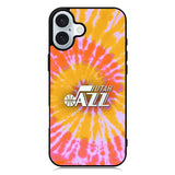 Uta Jazz Tie Dye Style Logo iPhone 16 Case QC10464