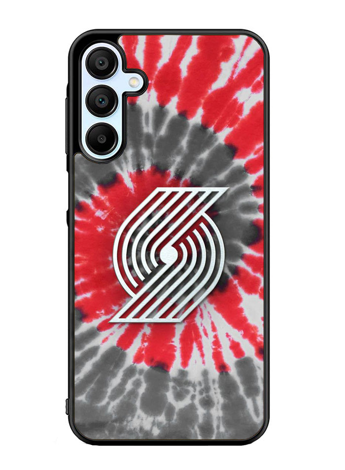 Portland Trailblazers Tie Dye Style Logo Samsung Galaxy A35 5G Case OV10397