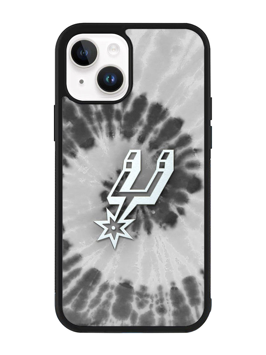 San Antonio Spurs Tie Dye Style Logo iPhone 14 Case QC10416