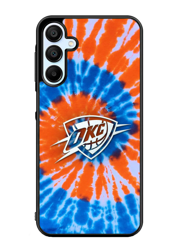 Oklahoma City Thunder Tie Dye Style Logo Samsung Galaxy A35 5G Case OV10520