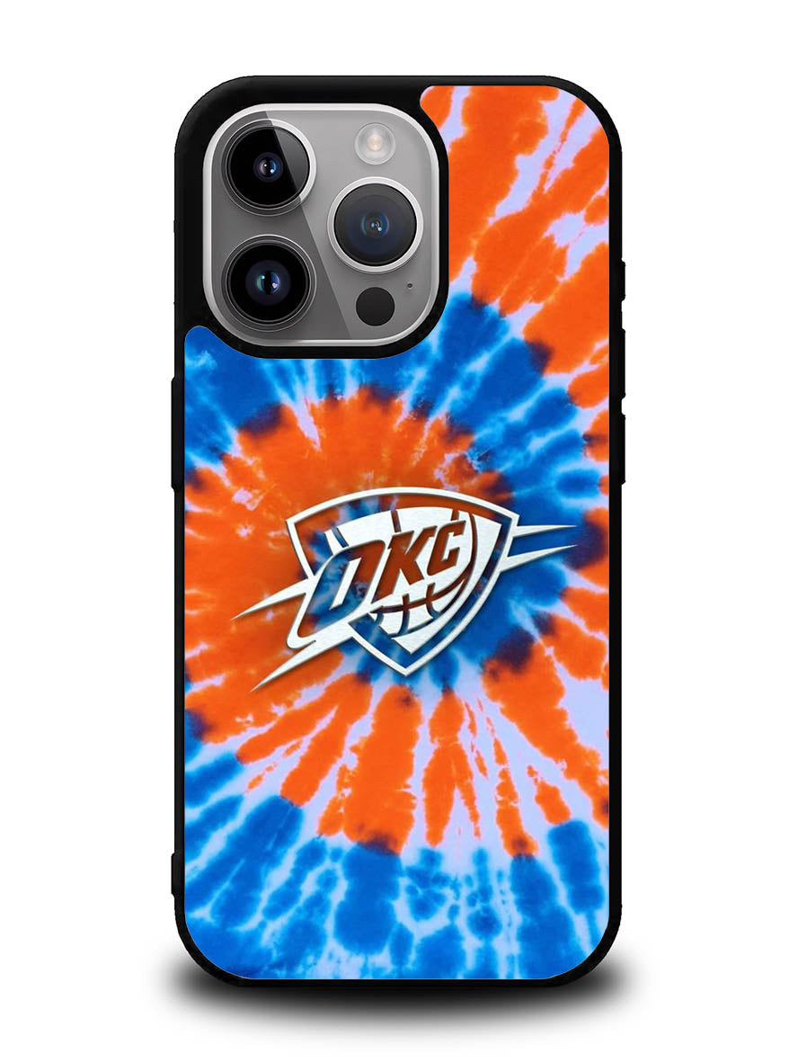 Oklahoma City Thunder Tie Dye Style Logo iPhone 16 Pro Max Case QC10520