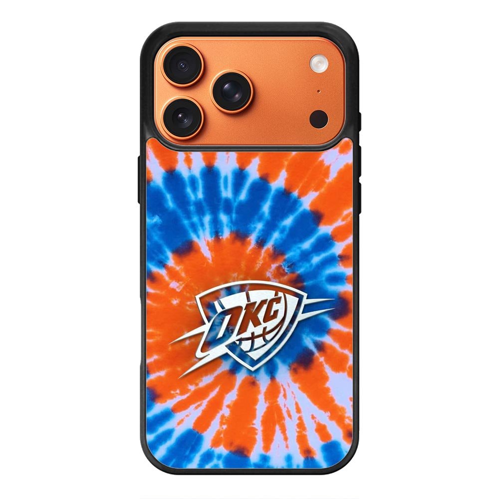 Oklahoma City Thunder Tie Dye Style Logo iPhone 17 Pro Max Case QC10520