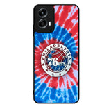 Philadelphia 76ers Tie Dye Style Logo Motorola Moto G Play 2024 Case OV10542