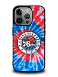 Philadelphia 76ers Tie Dye Style Logo iPhone 16 Pro Case OV10542
