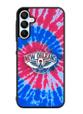 New Orleans Pelicans Tie Dye Style Logo Samsung Galaxy A35 5G Case OV10512