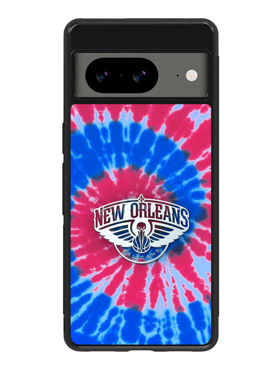 New Orleans Pelicans Tie Dye Style Logo Google Pixel 8A Case QC10512