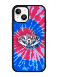 New Orleans Pelicans Tie Dye Style Logo iPhone 15 Plus Case OV10512