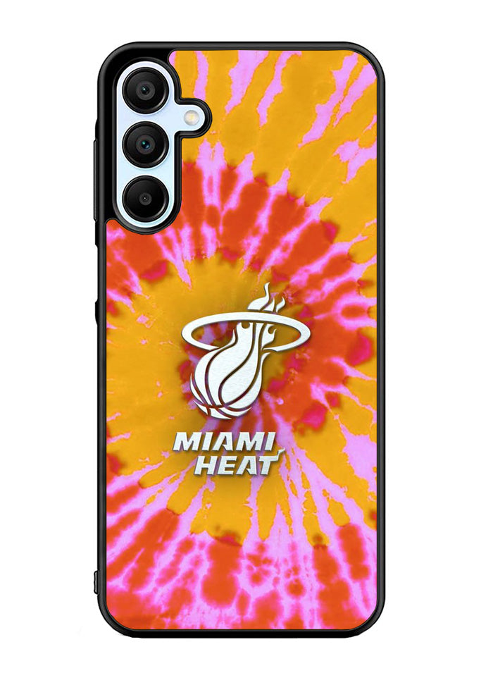 Miami Heat Tie Dye Style Logo Samsung Galaxy A15 5G Case OV10493