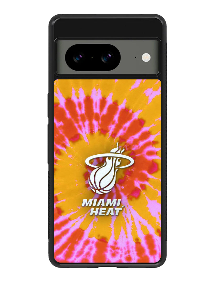 Miami Heat Tie Dye Style Logo Google Pixel 8A Case QC10493