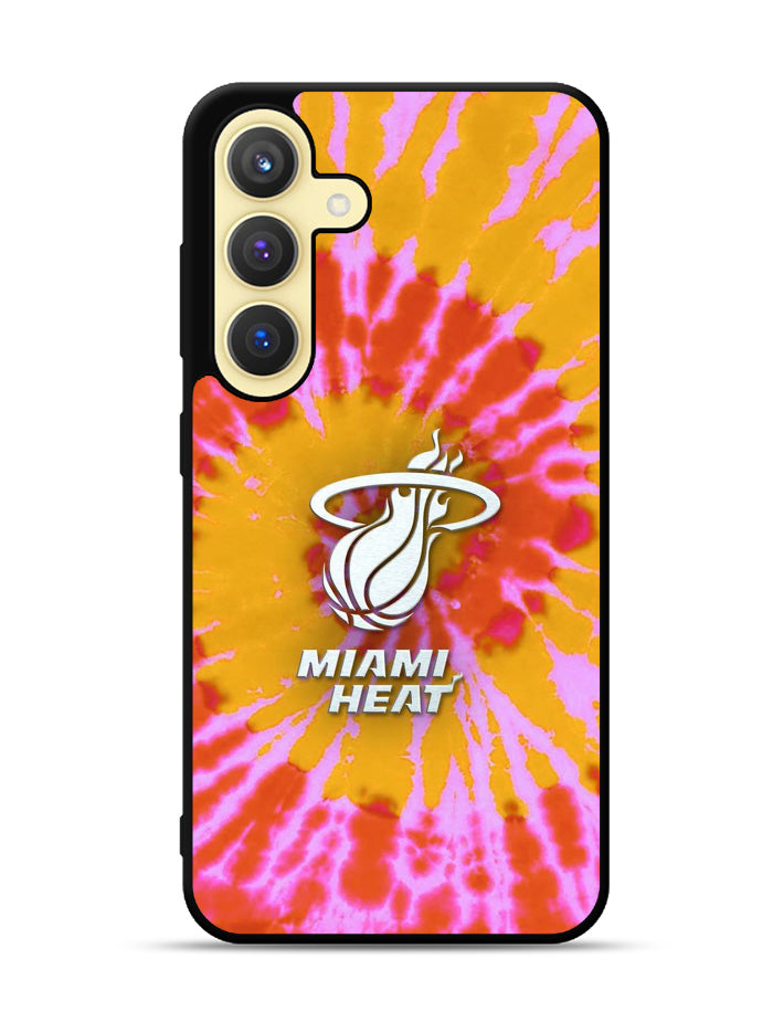 Miami Heat Tie Dye Style Logo Samsung Galaxy S23 5G Case QC10493