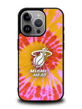 Miami Heat Tie Dye Style Logo iPhone 14 Pro Case QC10493