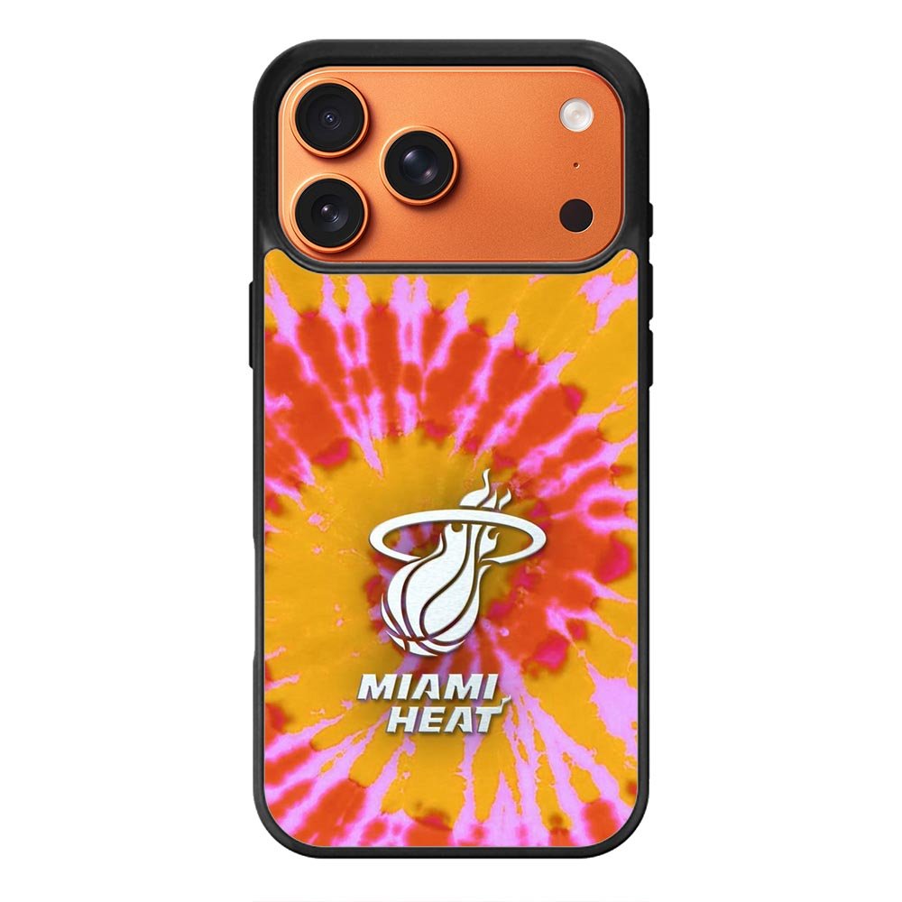 Miami Heat Tie Dye Style Logo iPhone 17 Pro Case OV10493