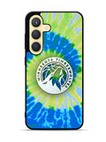 Minnesota Timberwolves Tie Dye Style Logo Samsung Galaxy S24 5G Case OV10499