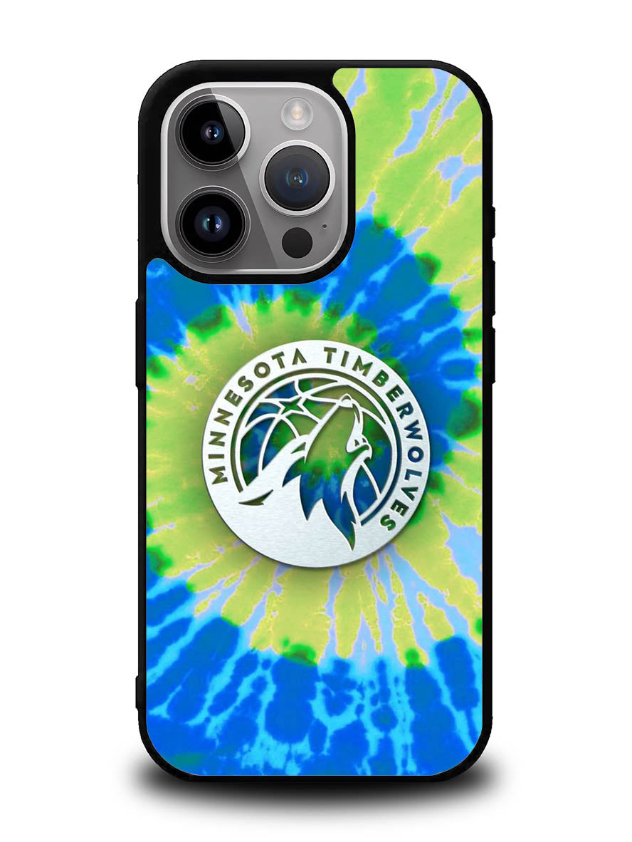 Minnesota Timberwolves Tie Dye Style Logo iPhone 15 Pro Max Case OV10499