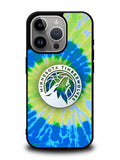 Minnesota Timberwolves Tie Dye Style Logo iPhone 16 Pro Case OV10499