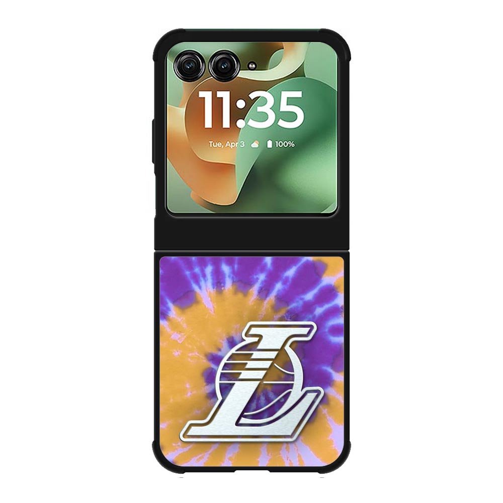 Los Angeles Lakers Tie Dye Style Logo Motorola Moto RAZR 2025 Case OV10624