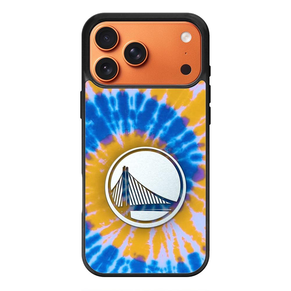 Golden State Warriors Tie Dye Style Logo iPhone 17 Pro Case QC10584