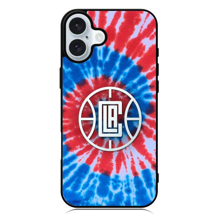 Los Angeles Clippers Tie Dye Style Logo iPhone 16 Case QC10623