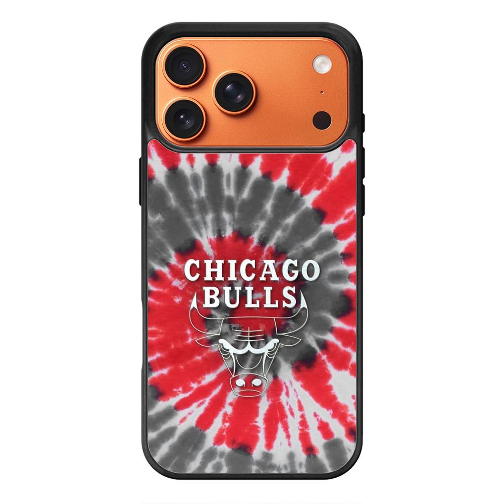 Chicago Bulls Tie Dye Style Logo iPhone 17 Pro Max Case QC10687