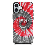 Chicago Bulls Tie Dye Style Logo iPhone 16 Plus Case QC10687