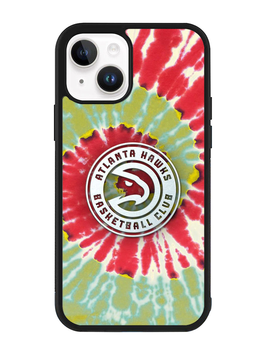 Atlanta Hawks Tie Dye Style Logo iPhone 15 Plus Case OV10641