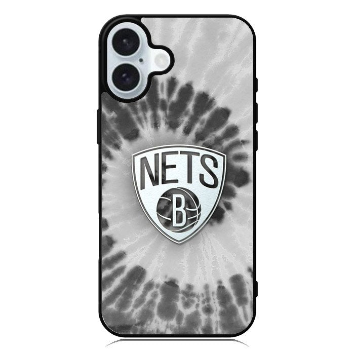 Brooklyn Nets Tie Dye Style Logo iPhone 16 Plus Case QC10668