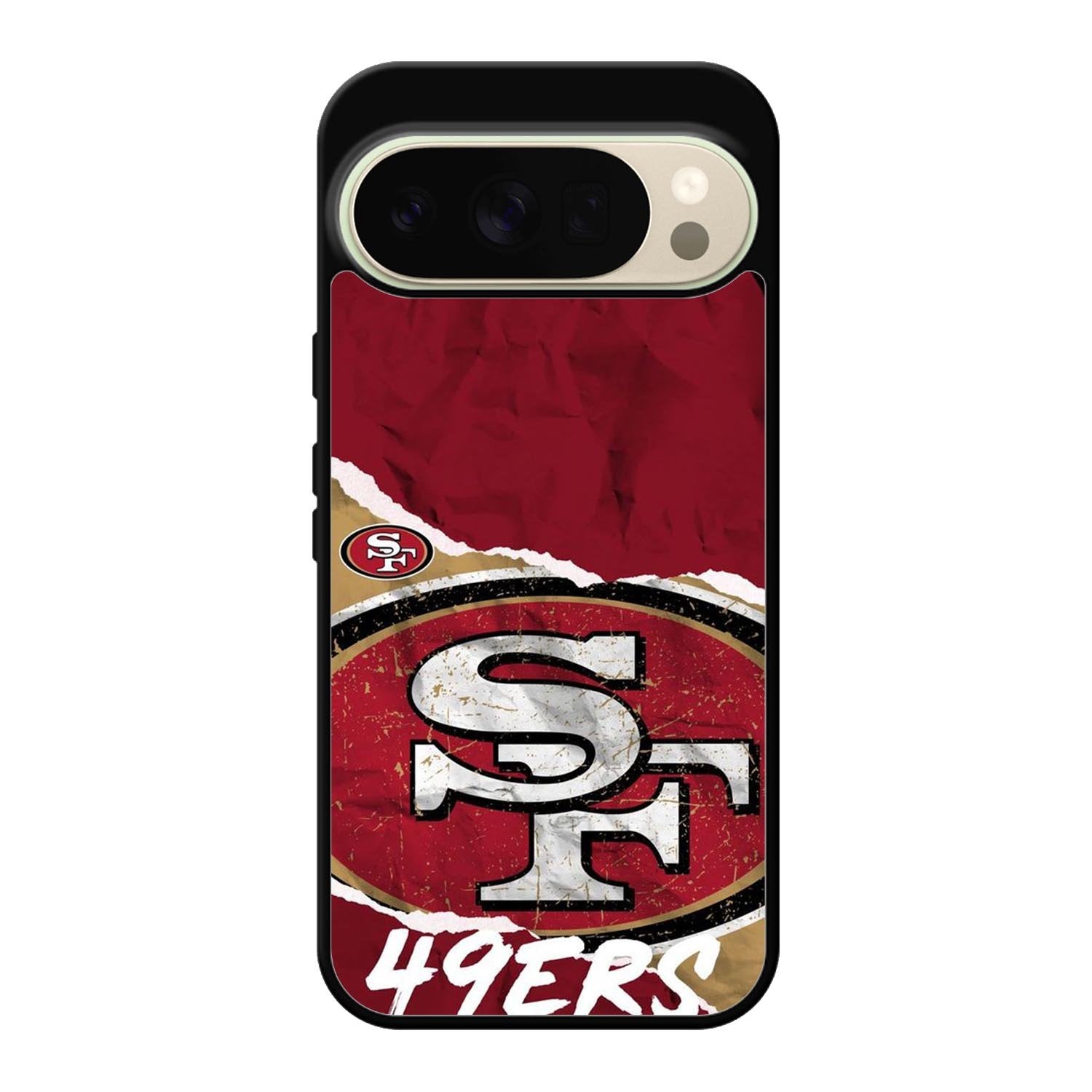 San Francisco 49ers Torn Paper Style Logo Google Pixel 10 Pro Case QC10317
