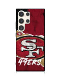 San Francisco 49ers Torn Paper Style Logo Samsung Galaxy S25 Ultra 5G Case QC10317