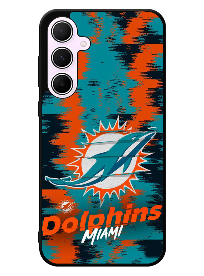 Miami Dolphins NFL Team Logo Samsung Galaxy A35 5G Case